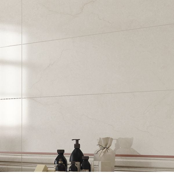 Vega Marfil Glazed White Bodied Ceramic Wall Tile 400 x 1200mm