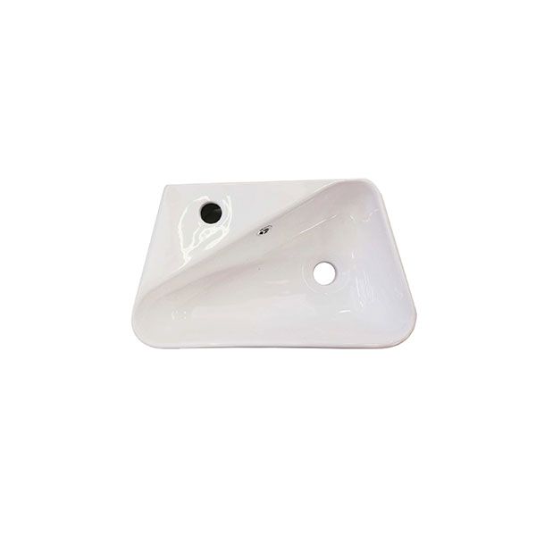 Madrid White Wall Hung Basin With Tap Hole 450 x 280 x 155mm