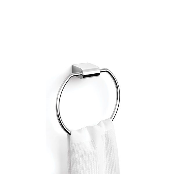 Zack Atore Polished Stainless Steel Towel Ring 38 x 210 x 210mm