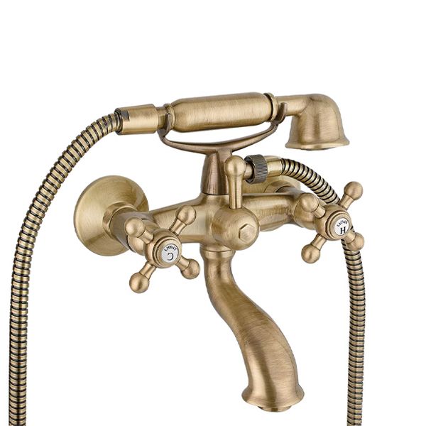 Tivoli Roma Elite Brushed Bronze Wall Type Bath Mixer Including Hand Shower