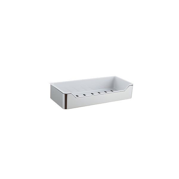 Doccia Stainless Steel Rectangular Soap Dish With Insert 320 x 135 x 60mm