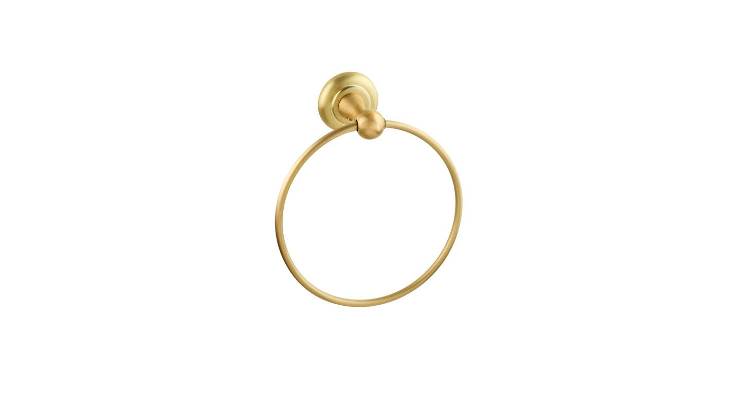 Heritage Brushed Brass Towel Ring 193 x 73 x 167mm
