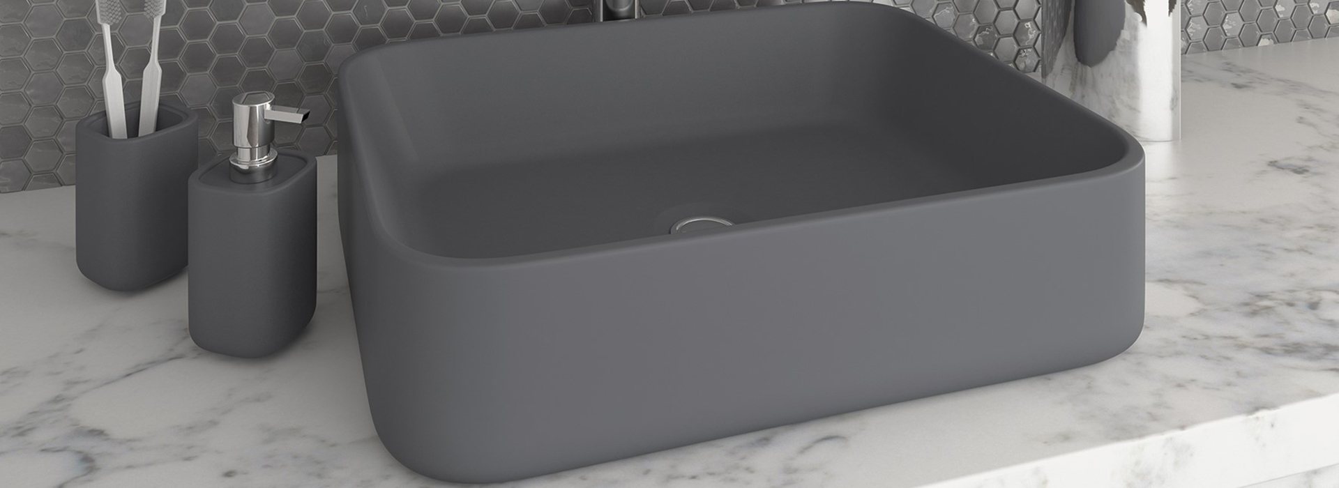 Italtile introduces Global Stone’s eco-chic Cement Basins 