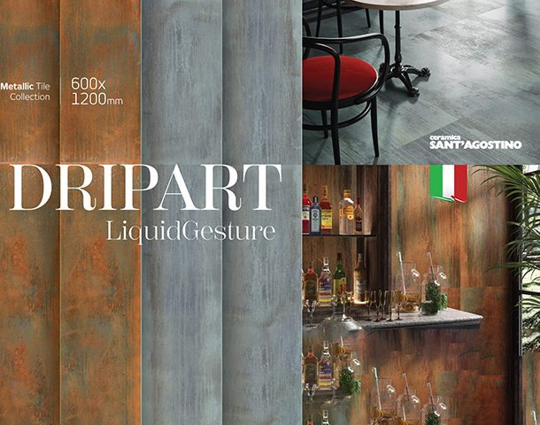 Introducing Ceramica Sant’Agostino’s DripArt Tile Collection.