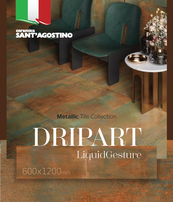Introducing Ceramica Sant’Agostino’s DripArt Tile Collection.